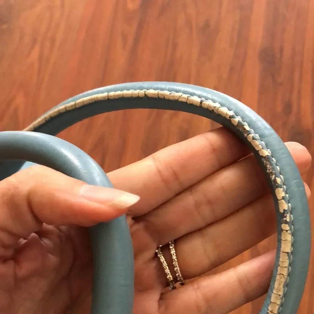 Cole Haan powder blue handbag.